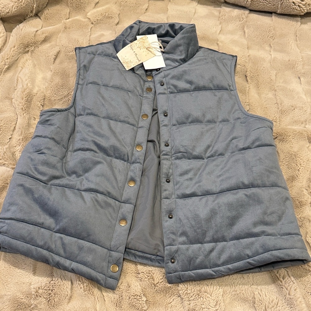 Stunning Velvet Hem & Thread Vest